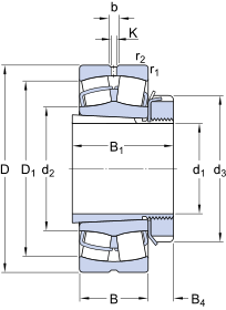 SKF Spherical roller bearings,on an adapter sleeve